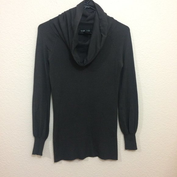 4/$25 ๐ Rampage Small Knit Sweater Gray Cowl Neck - Picture 3 of 10